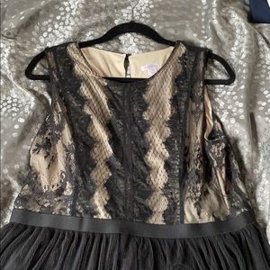 Black lace top dress; never worn